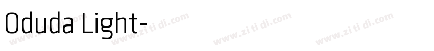 Oduda Light字体转换 Oduda Light字体转换